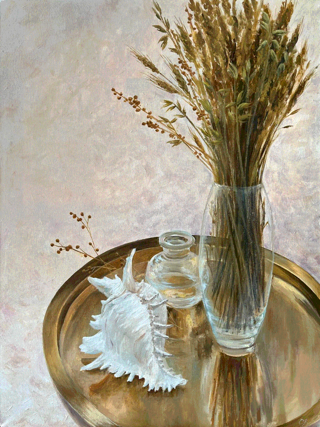 НАТЮРМОРТ В ЗОЛОТЫХ ТОНАХ Ольги Васильковой
