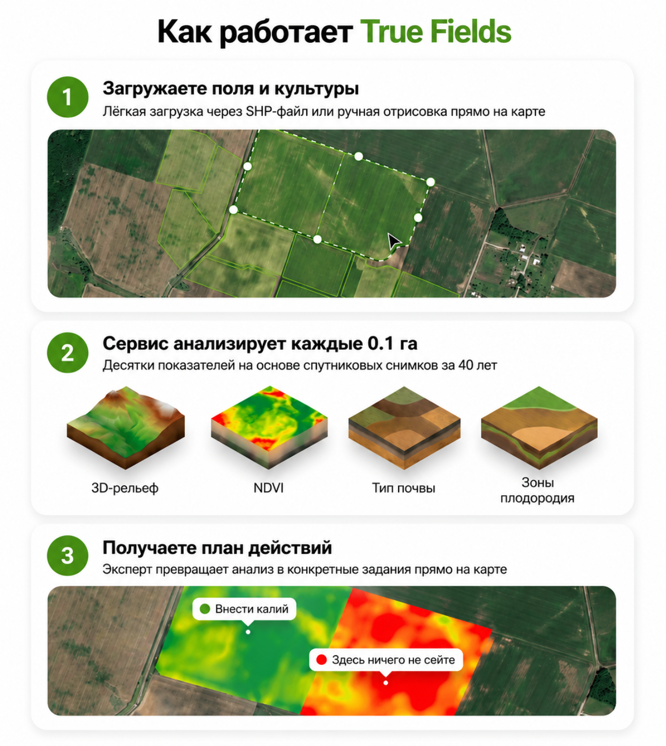 Как работает True Fields