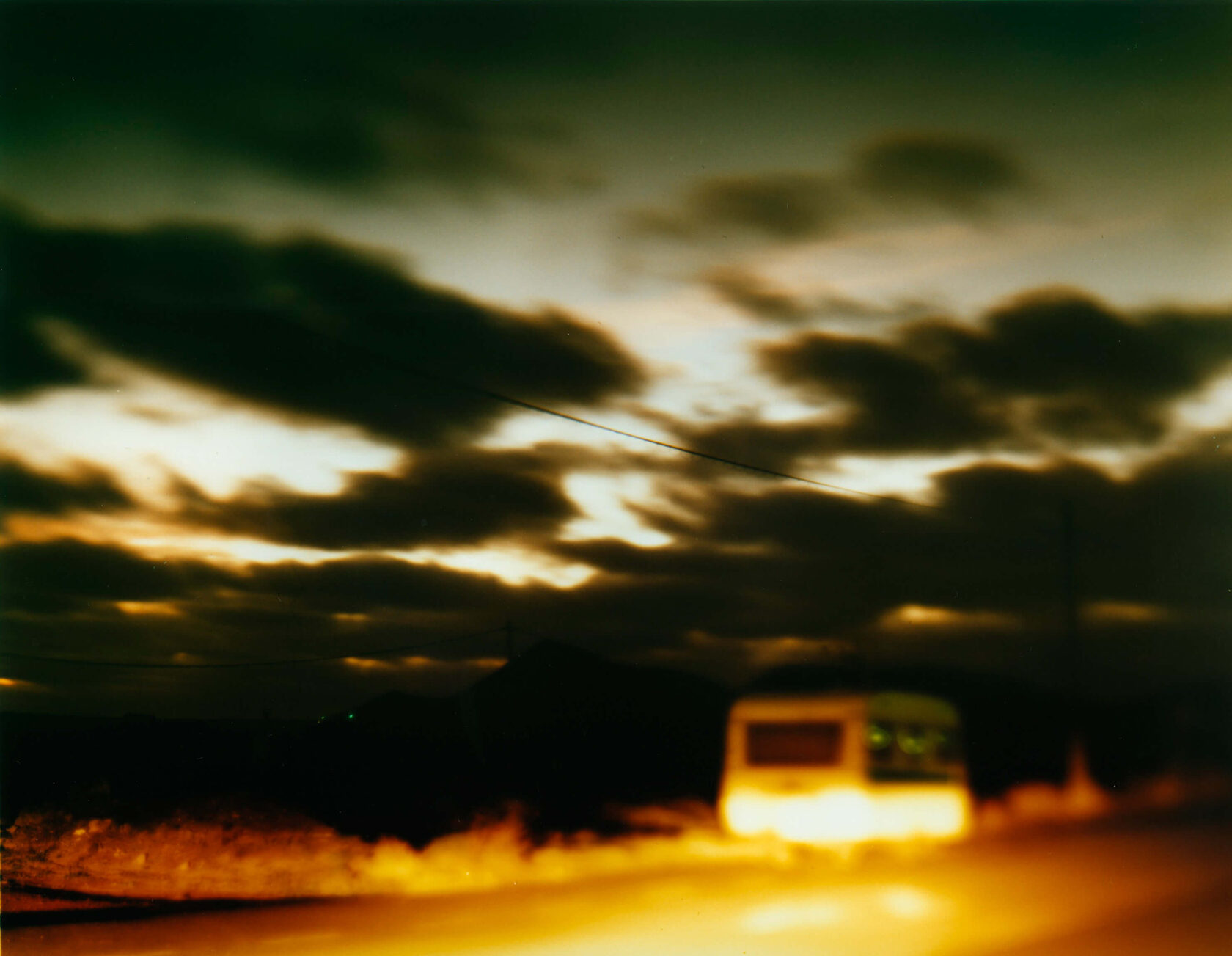 Dusk Road. Lanzarote. 2010. Color Negative 4×5 inch.