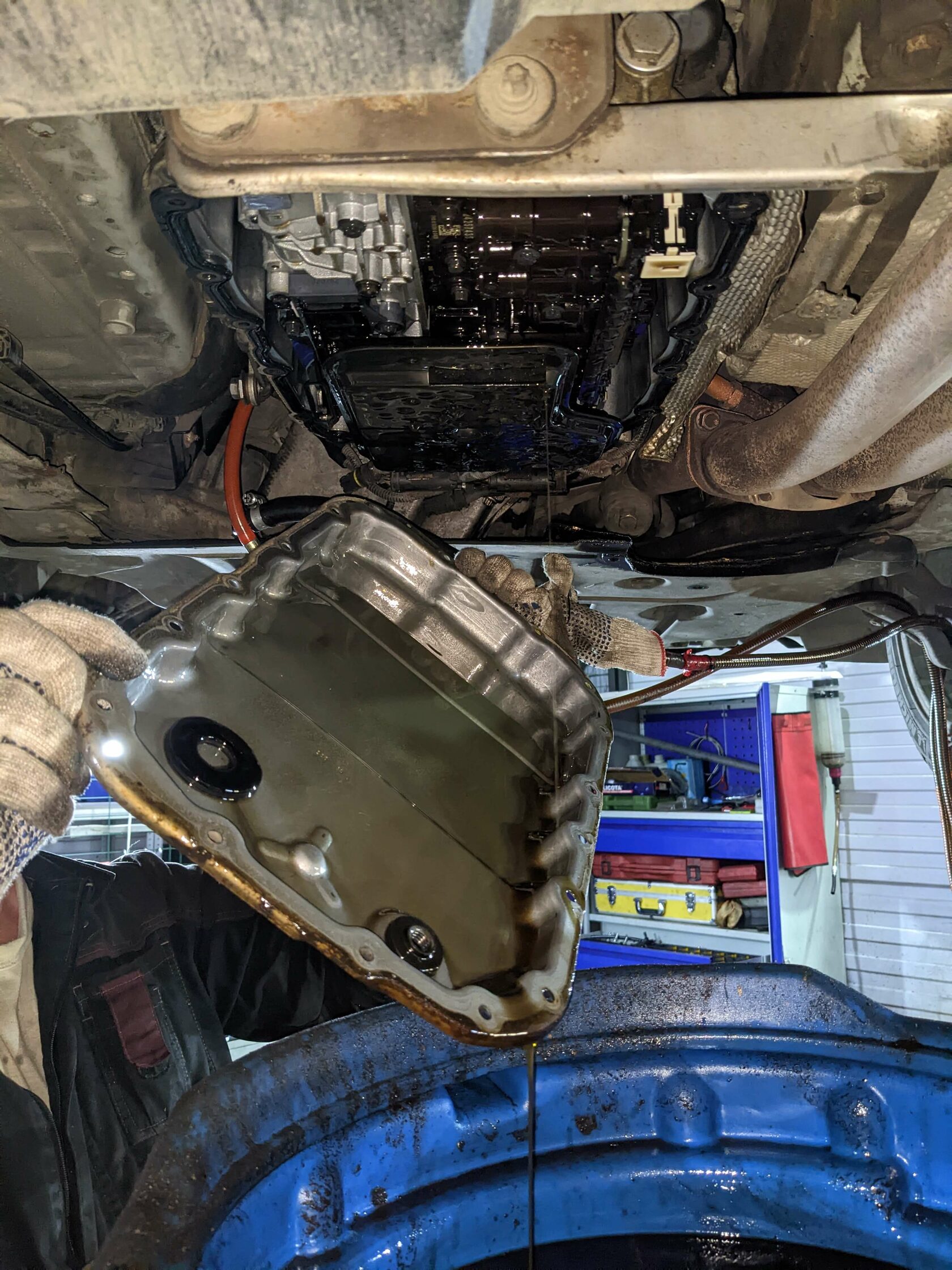 Снятие поддона АКПП BMW