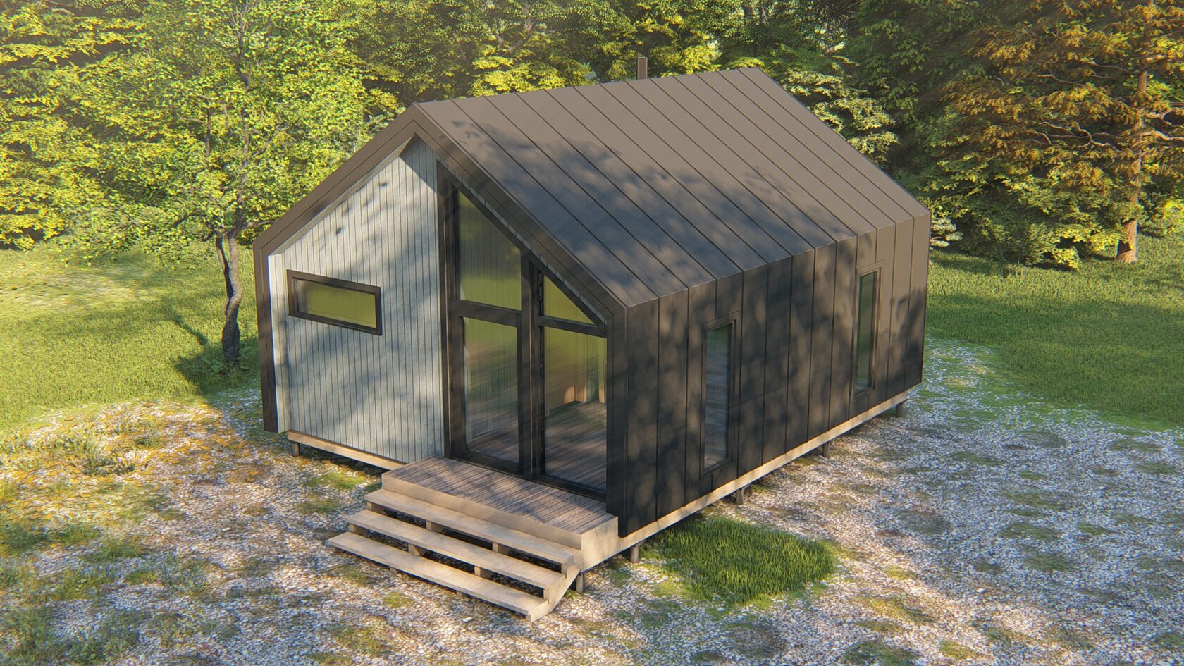 Маленький домик для дачи проект