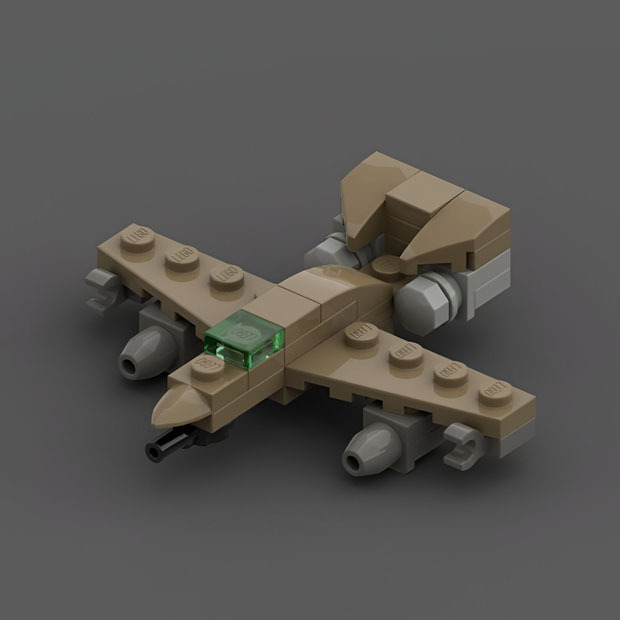 LEGO мини самоделка: Самолёт A10