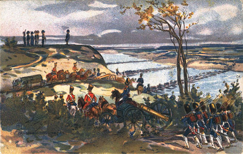 Переход армии Наполеона через Неман 24 июня 1812 года