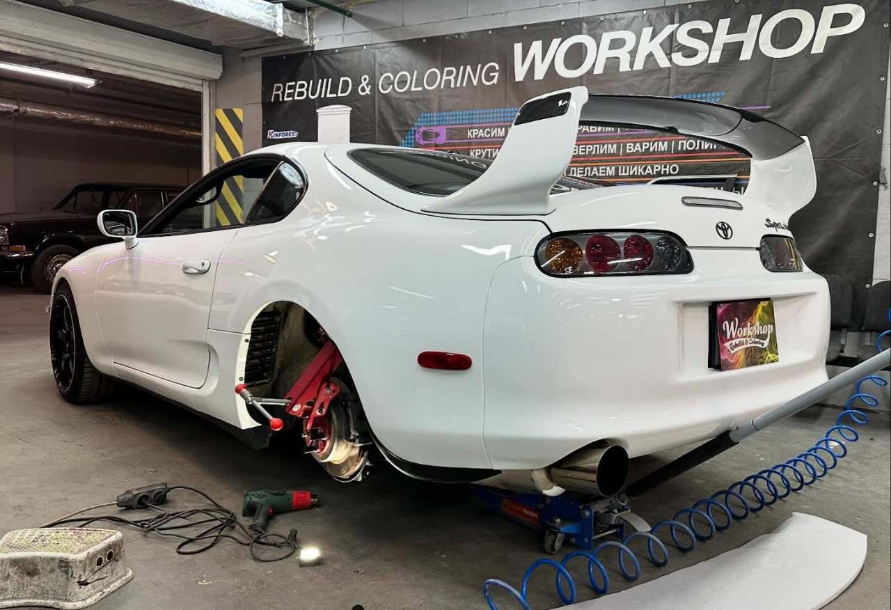 Раскатка арок Toyota Supra Turbo