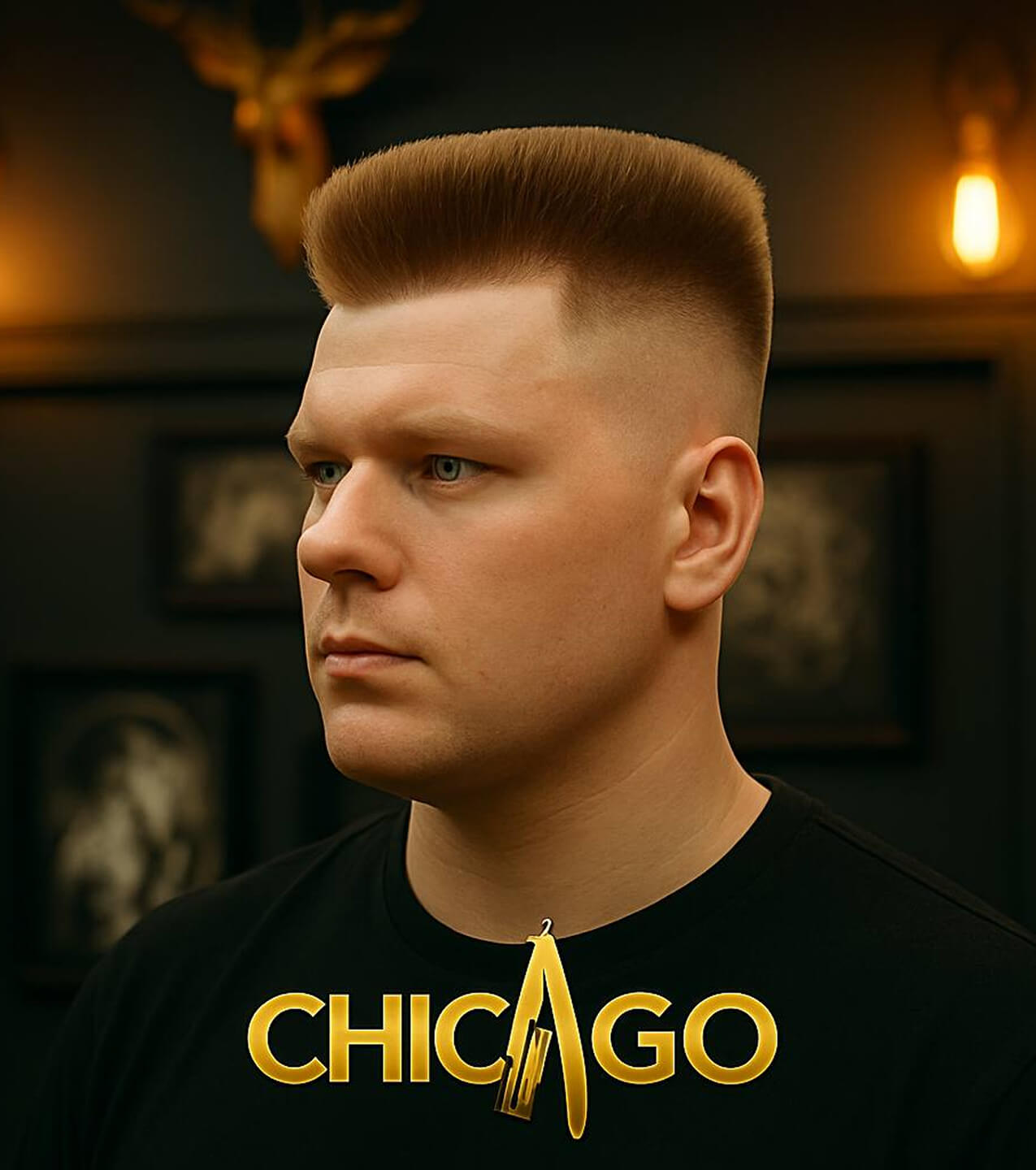 Стрижка Flat Top Fade — барбершоп CHICAGO, Екатеринбург