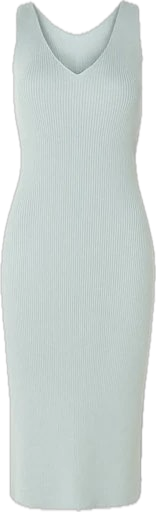 платье голубое