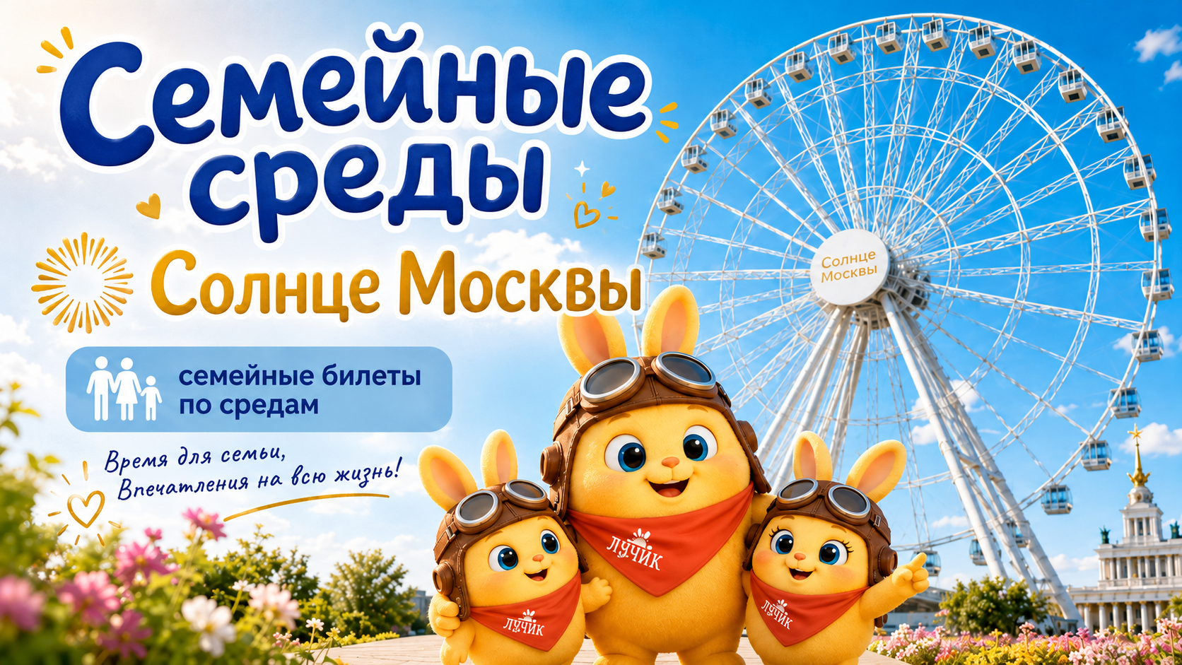 Колесо обозрения «Солнце Москвы» на ВДНХ: билеты, промокоды, скидки и льготы в 2026 году