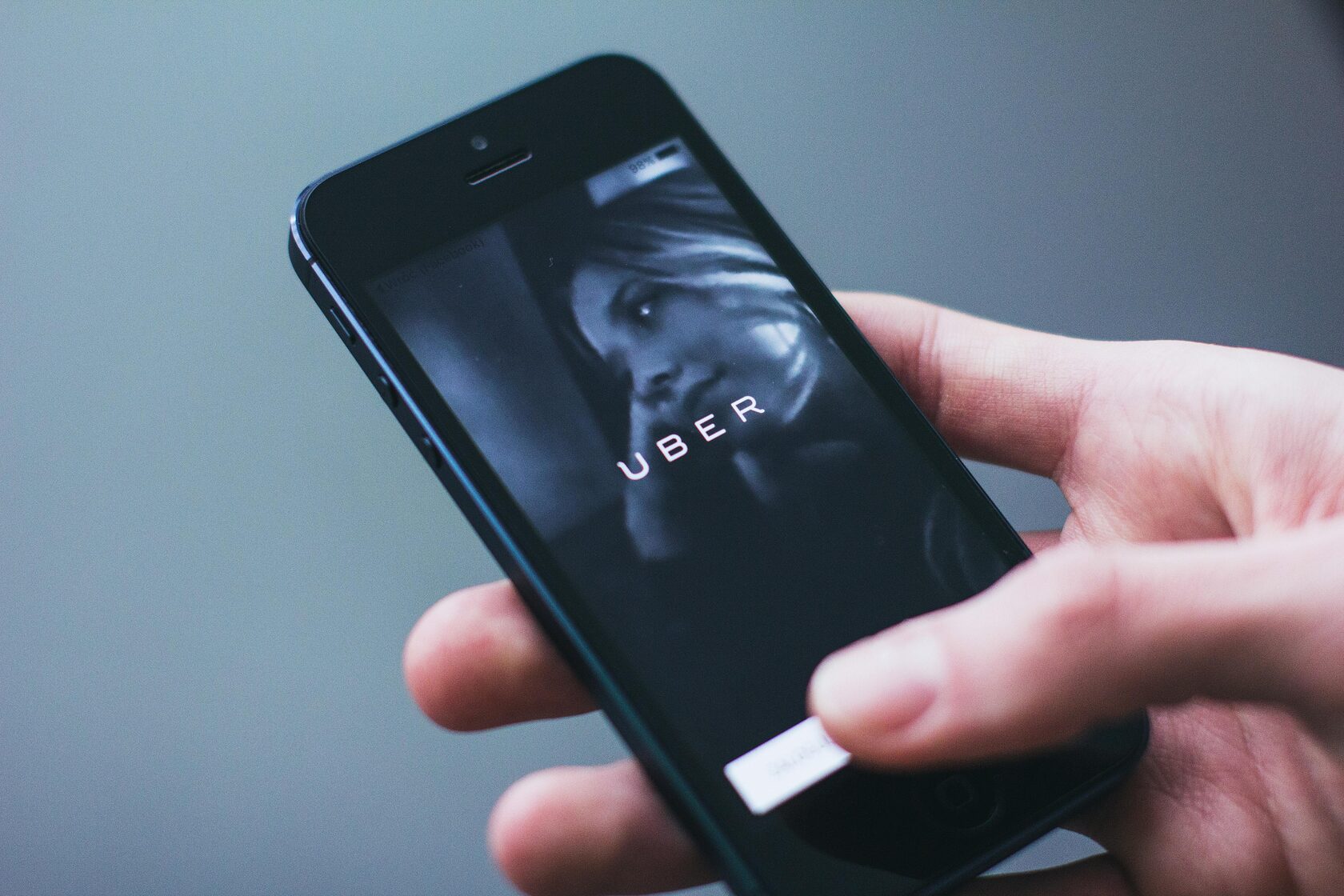 Uber or Lyft driver online in rideshare app