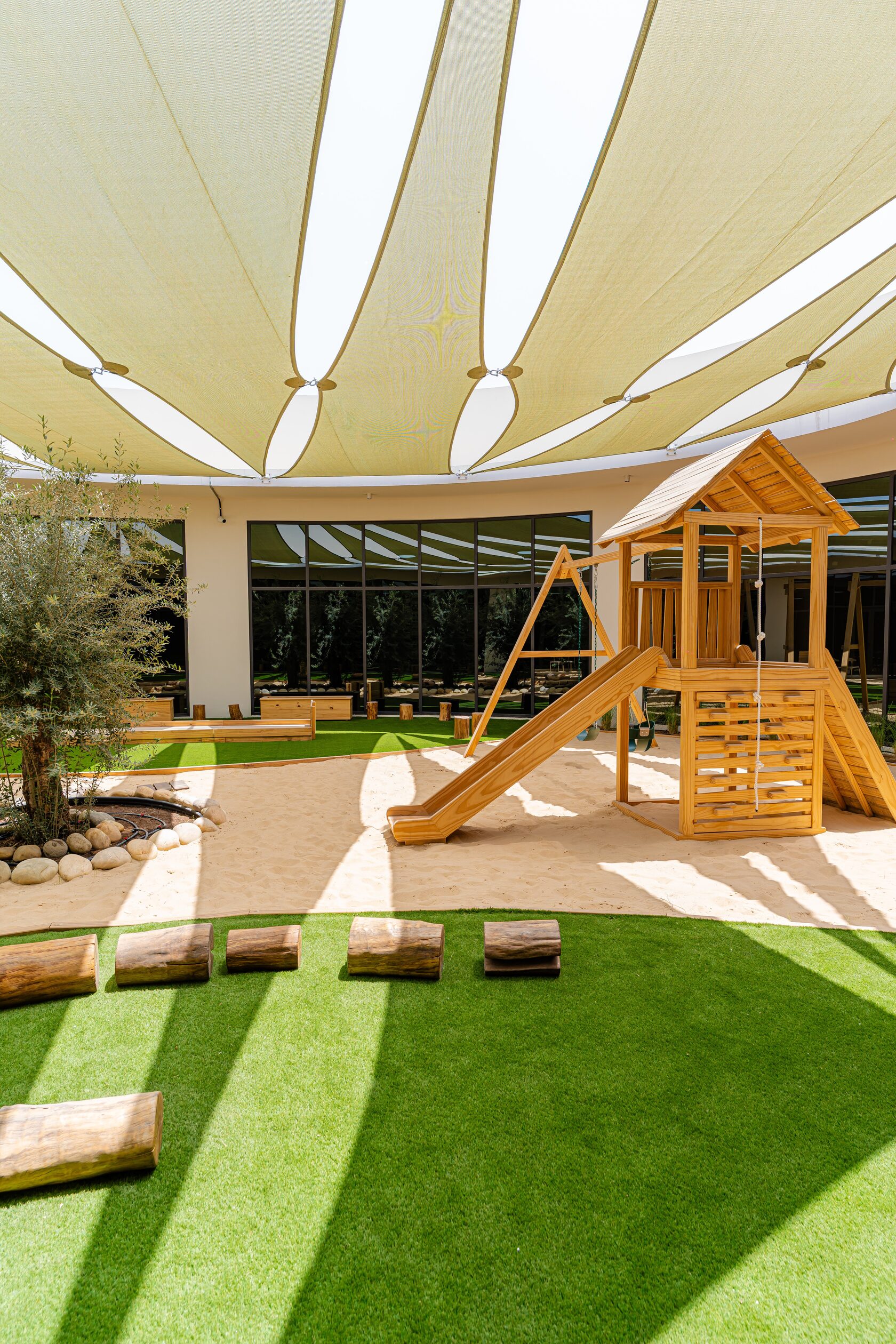 Nature-inspired playground at Paddington Park Early Childhood Centre Dubai