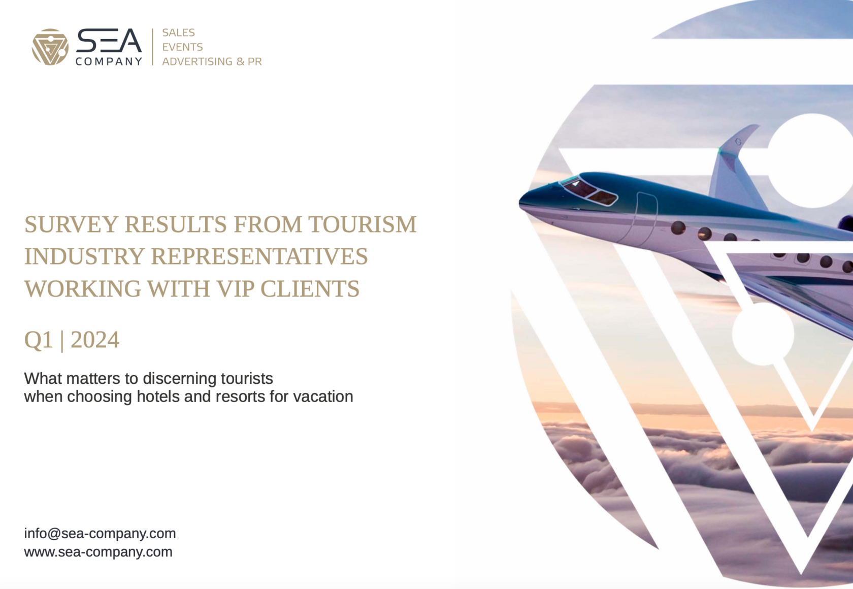 SEA Company survey results based on tourism industry representatives