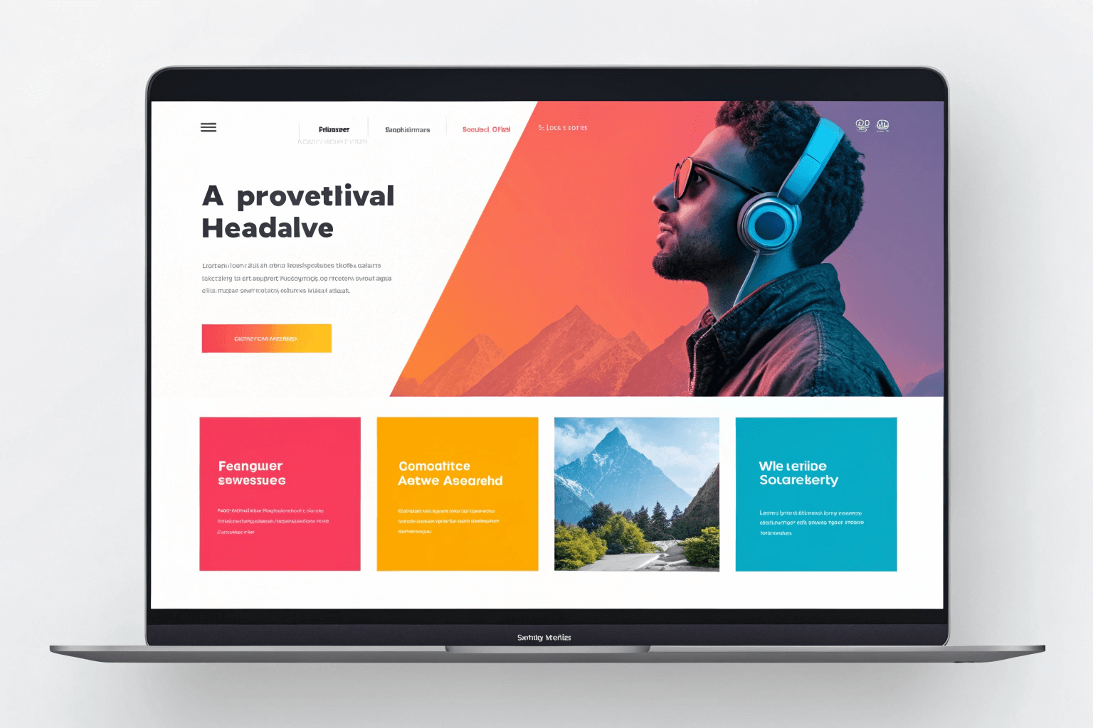 Нестандартное расположение элементов и горизонтальный скроллинг