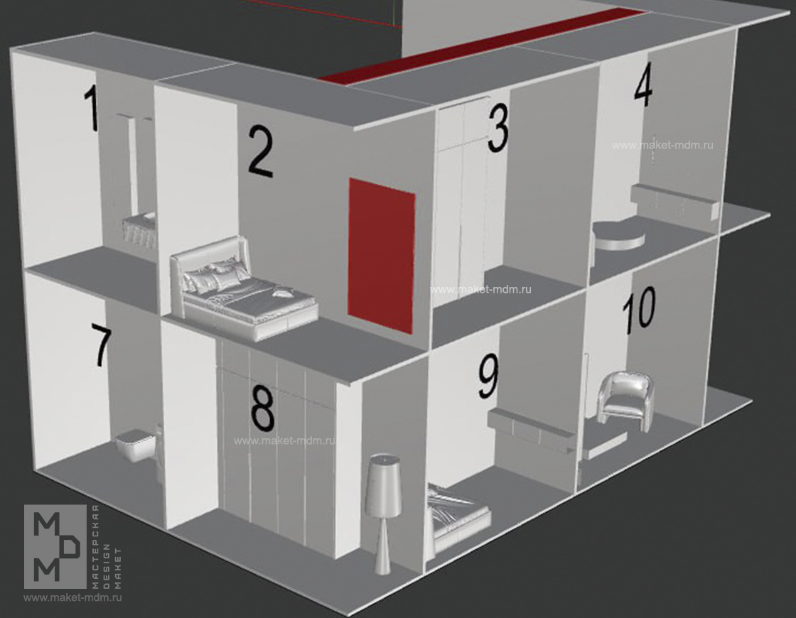 ЗД модель будущего макета