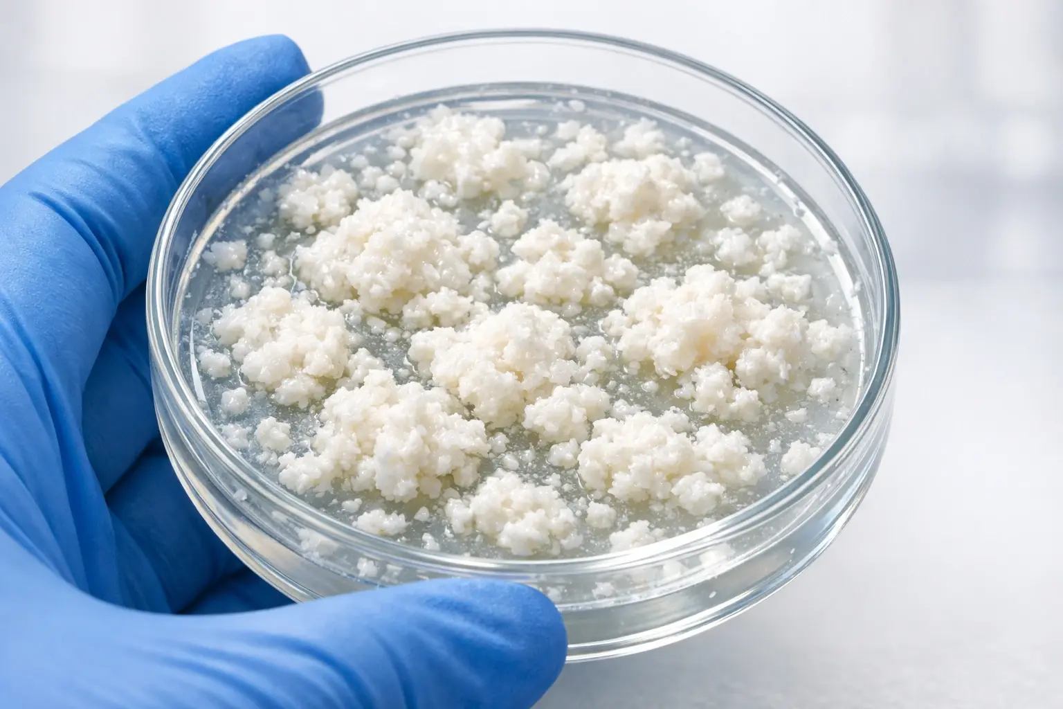 Изображение творожистых выделений, характерных для вагинального кандидоза