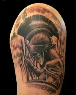 Татуировка спартанец - символ силы и борьбы