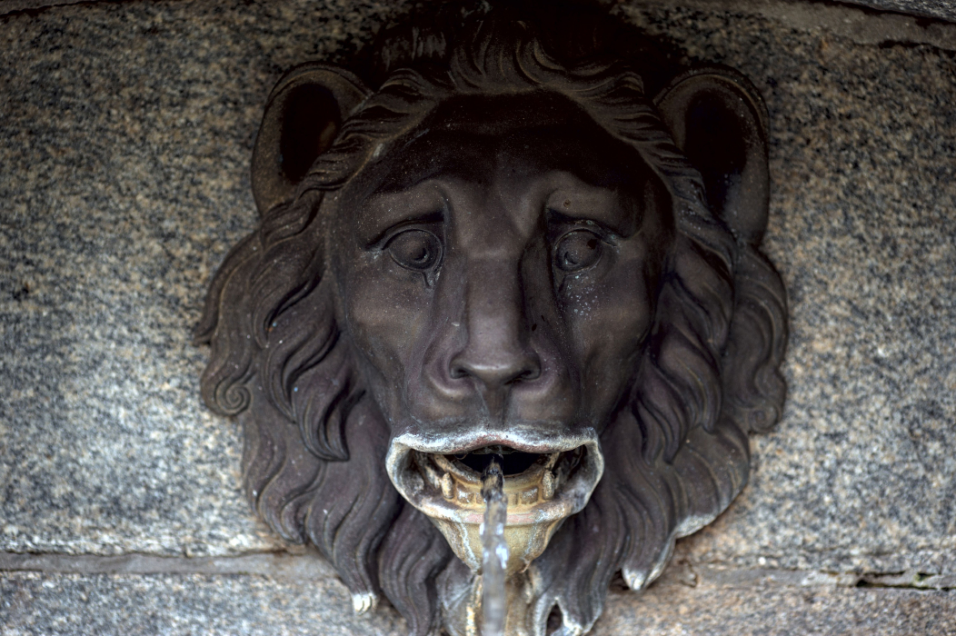 Элемент декора Петровского фонтана