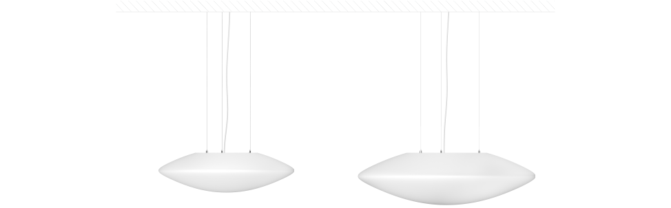 Подвесные овалы размером 75, 100 см