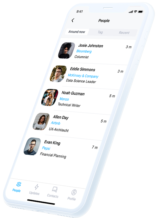 AirNet app — One simple app — a very powerful aid for business or casual networking