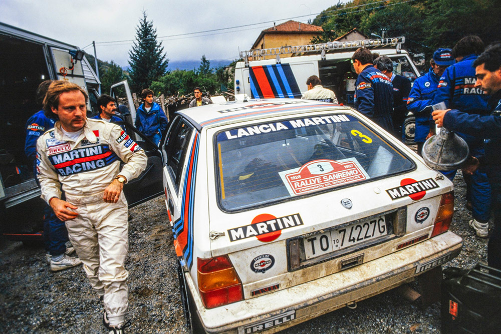 Мики Бьязьон, Lancia Delta HF 4WD (TO 74227G), ралли Сан-Ремо 1987