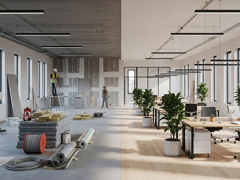 Ремонт офиса в Новосибирске