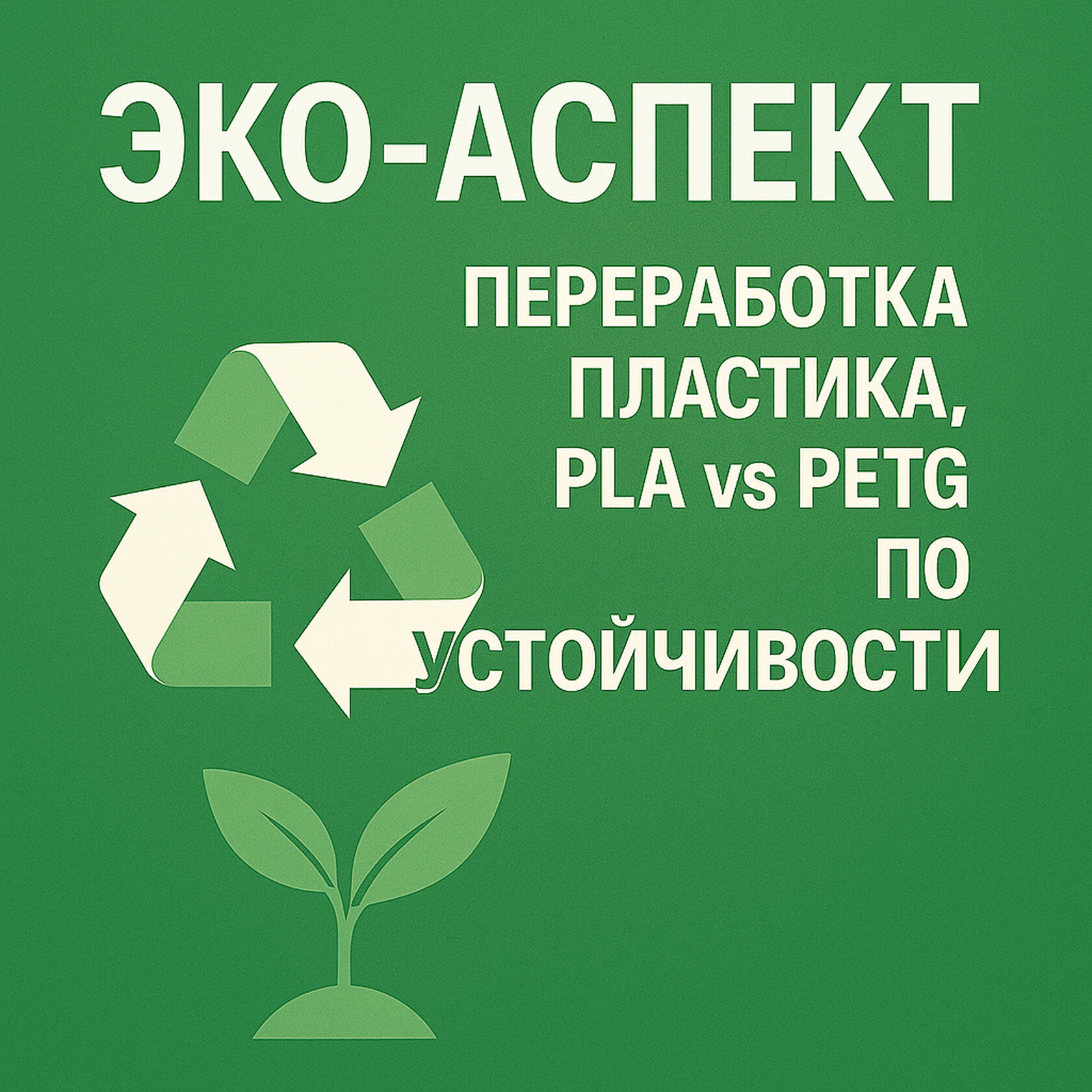 Эко-аспект: переработка пластика, PLA vs PETG по устойчивости
