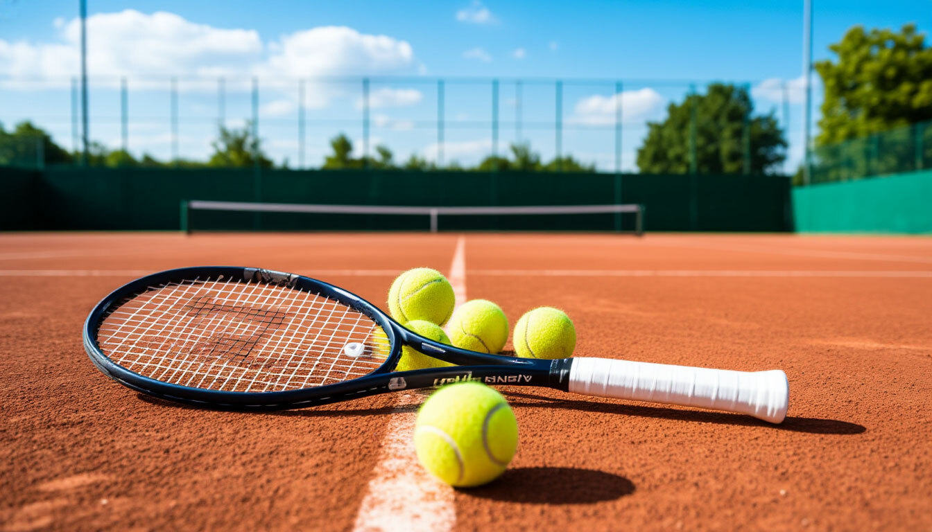 Тренировка по большому теннису