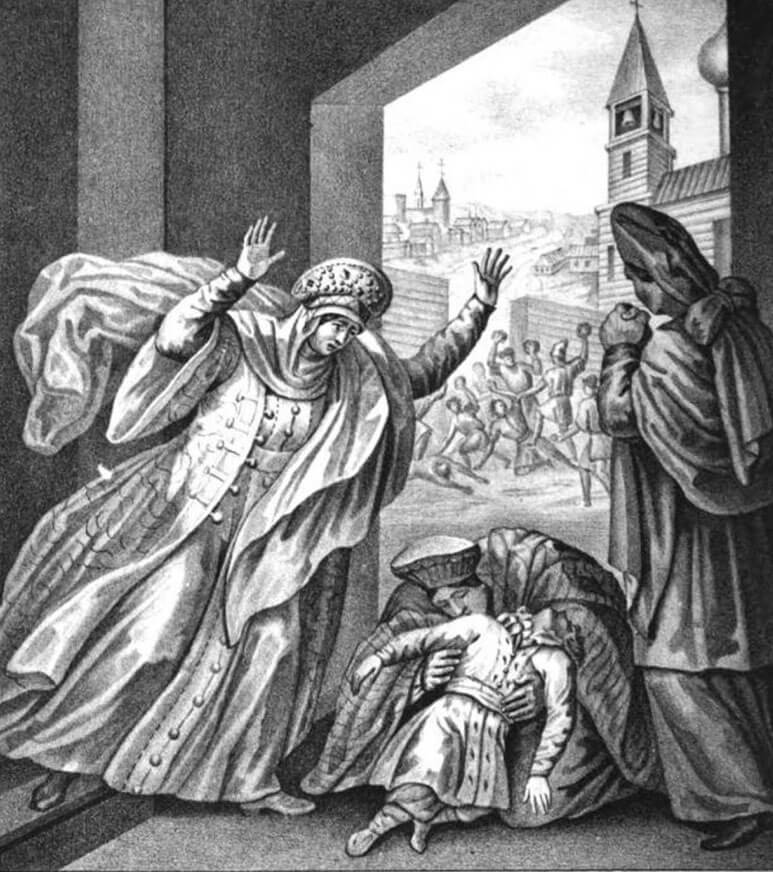 Борис Чориков «Смерть царевича Дмитрия» (XIX в.)