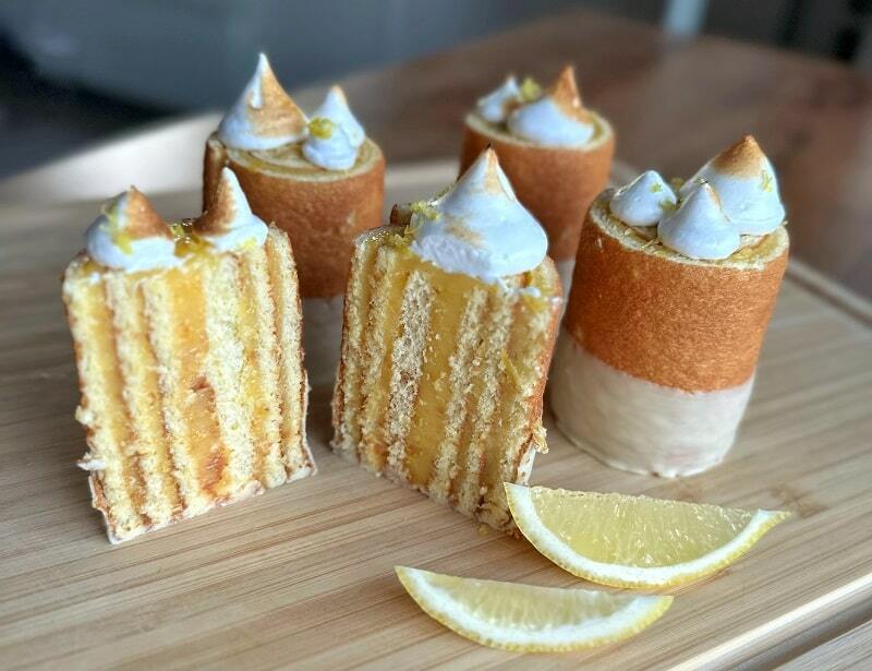 Лимонные порционные рулетики