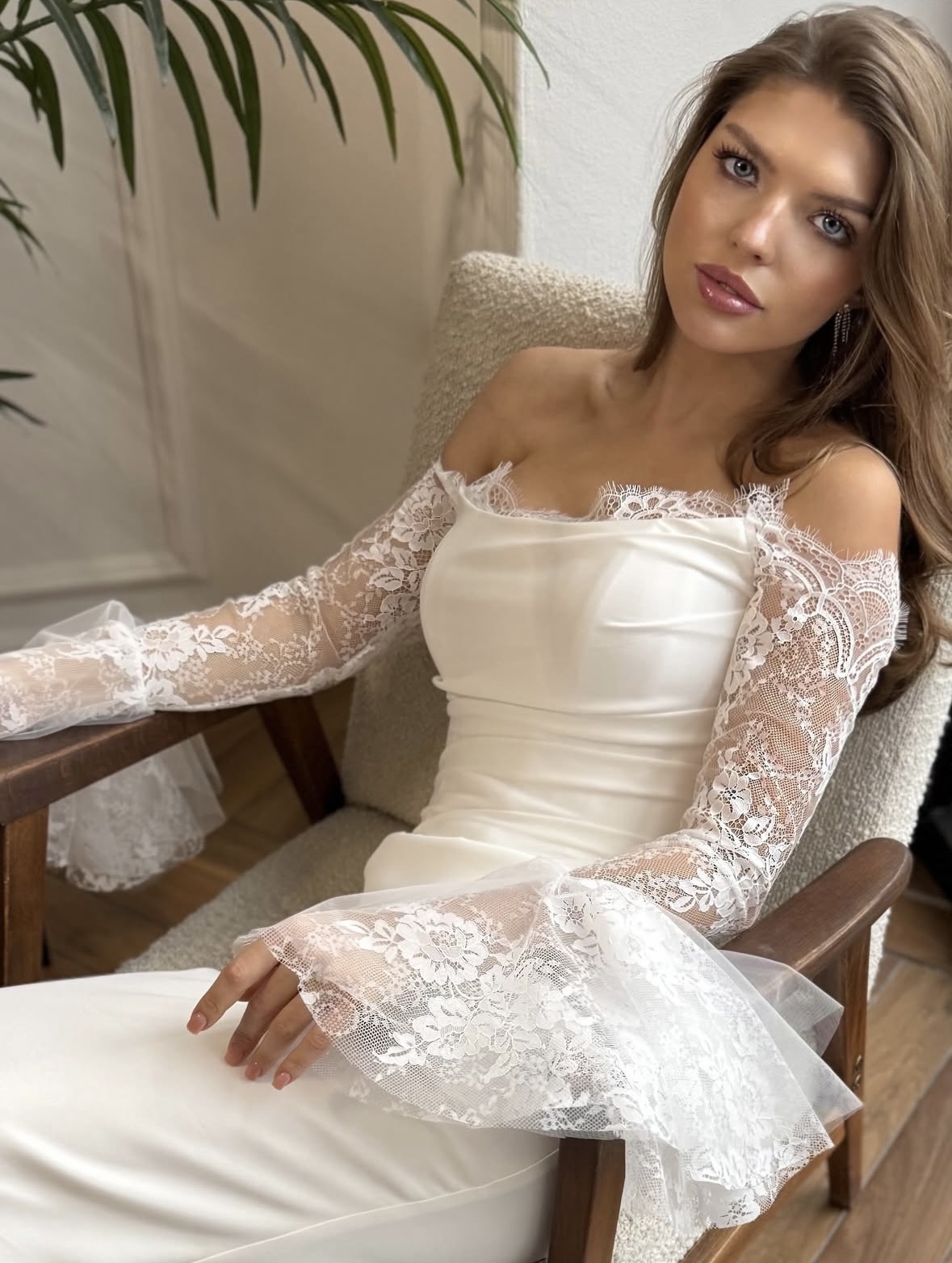 платье свадебное кружевное облегающее