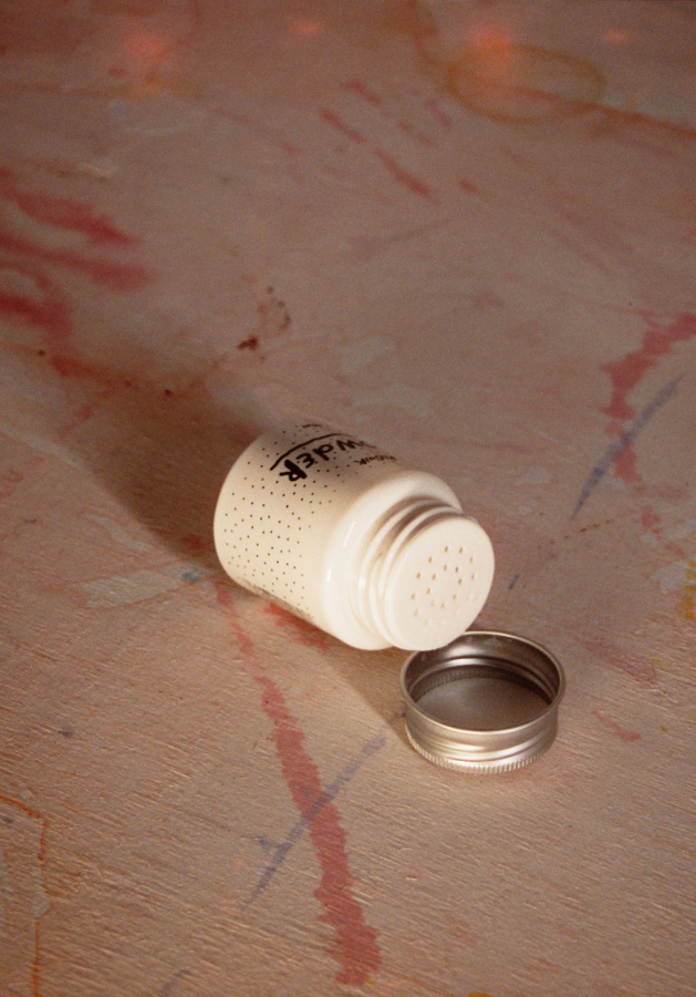 Текстура пудры для волос Rusak