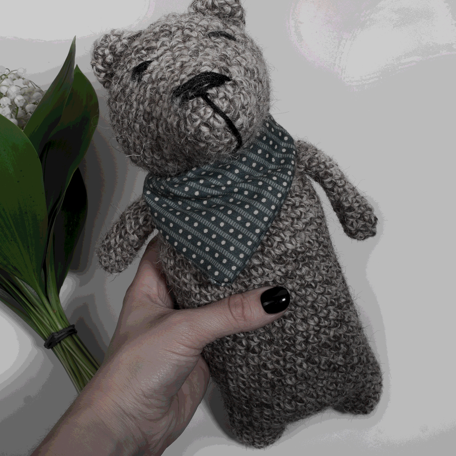 Knitted rabbit Freddy