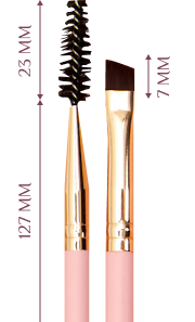 щетка-кисть для бровей с розовой ручкой