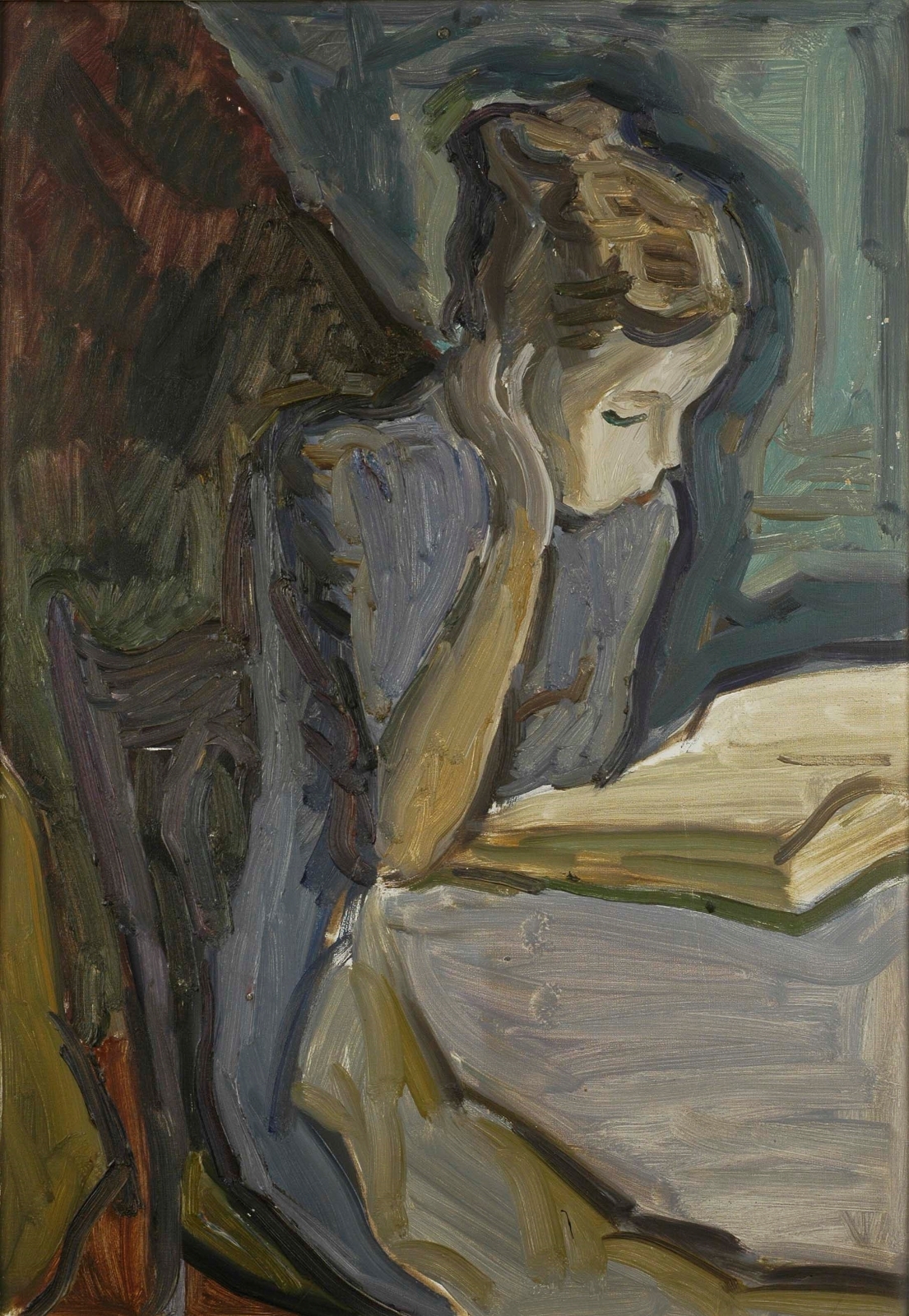 Лиза Эдельштейн с книгой. 1950–1960-е 