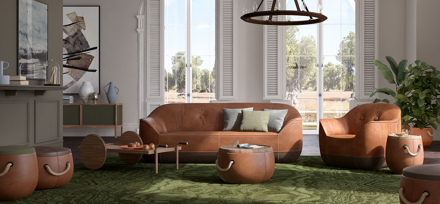 Диван FURROW Natuzzi Italia в OOP-SHOP.COM