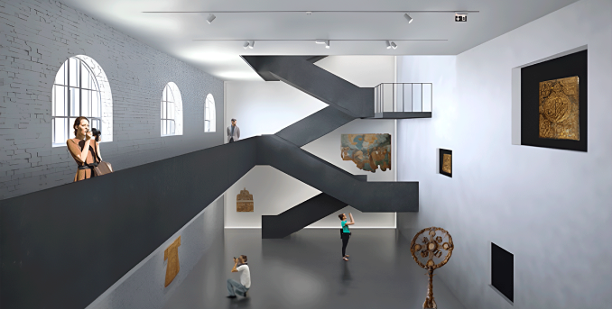 Приспособление складов Крохоняткиных под выставочное пространство