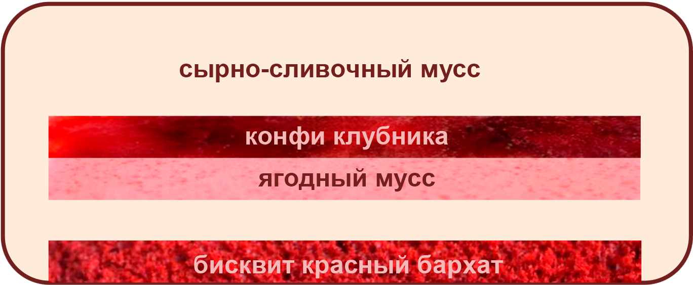 муссовый торт красный бархат