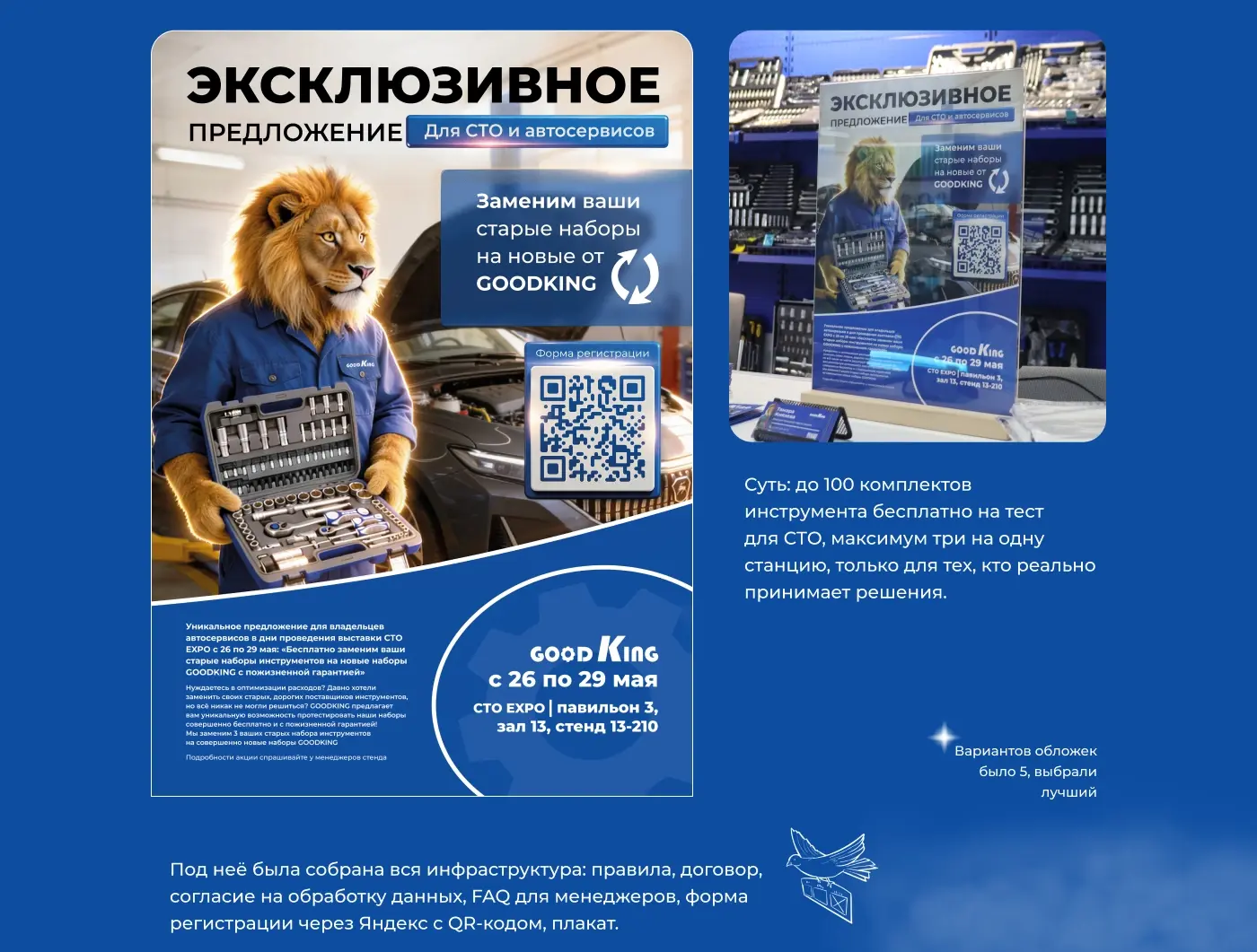 Плакат А3 Гудкинг выставка и механика акции