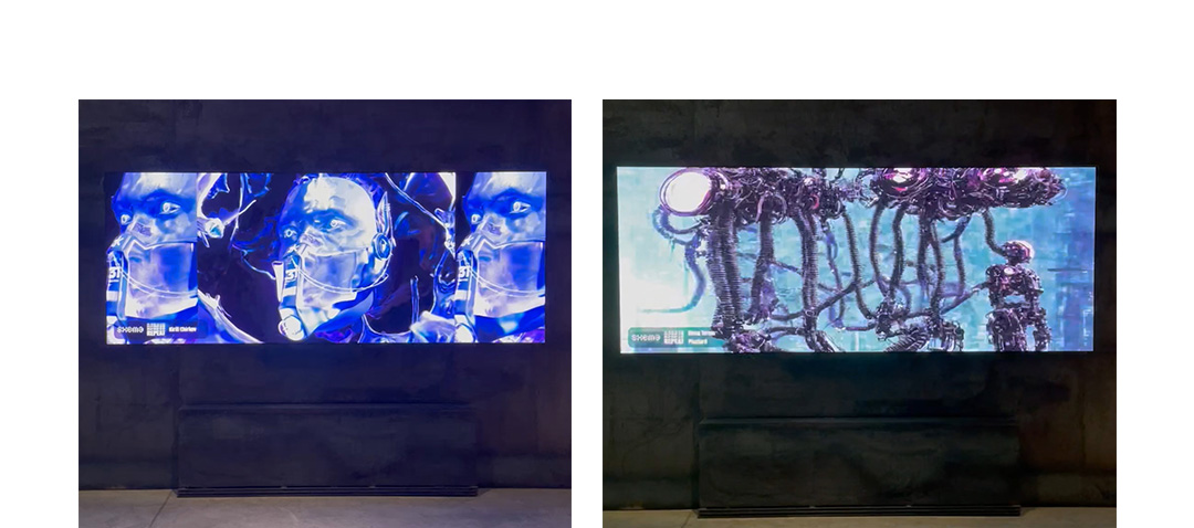 Работы цифровых художников на экранах Supermetall в рамках музыкального  фестиваля Repeat