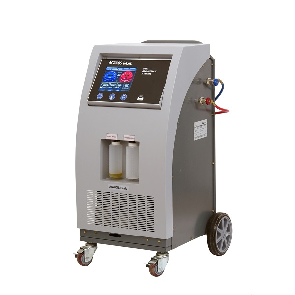 Внутреннее устройство GrunBaum AC7000S: компрессор, вакуумный насос, баллоны