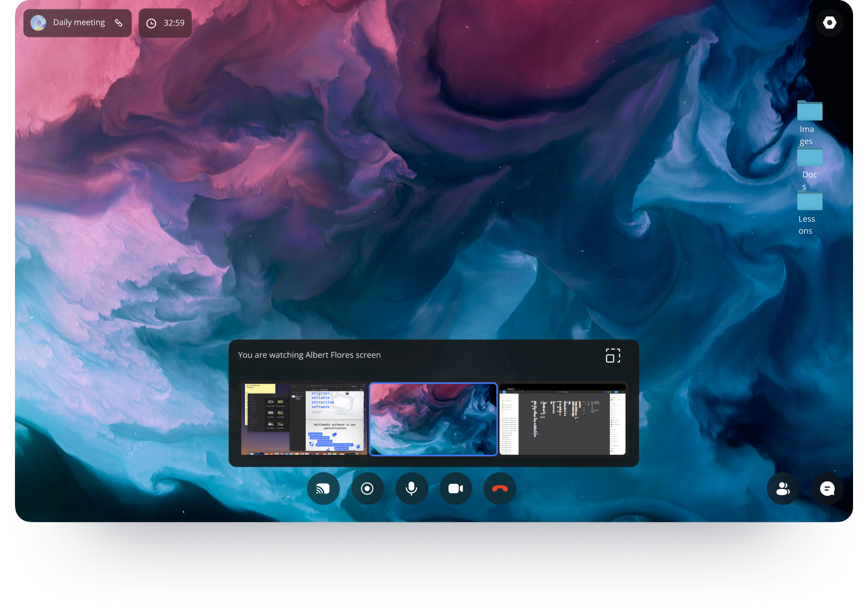 разработка видеочатов с демонстрацией и совместным использованием экрана