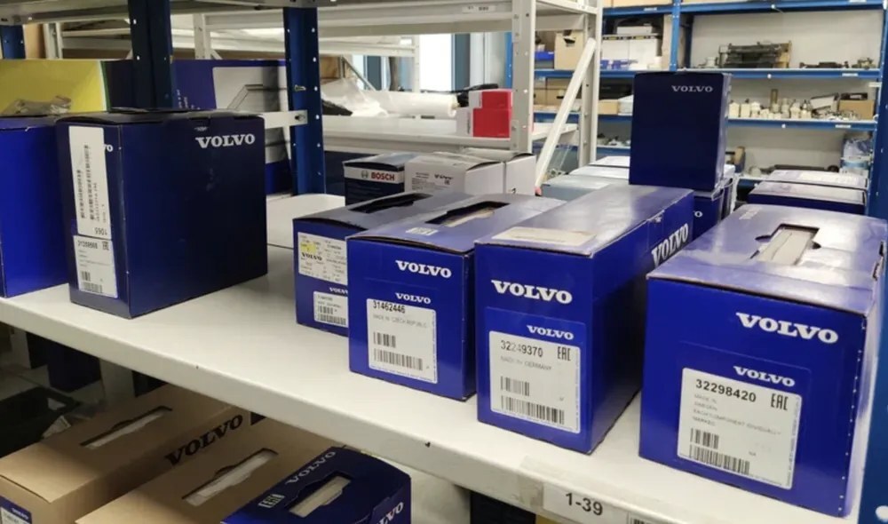 Склад запчастей Volvo