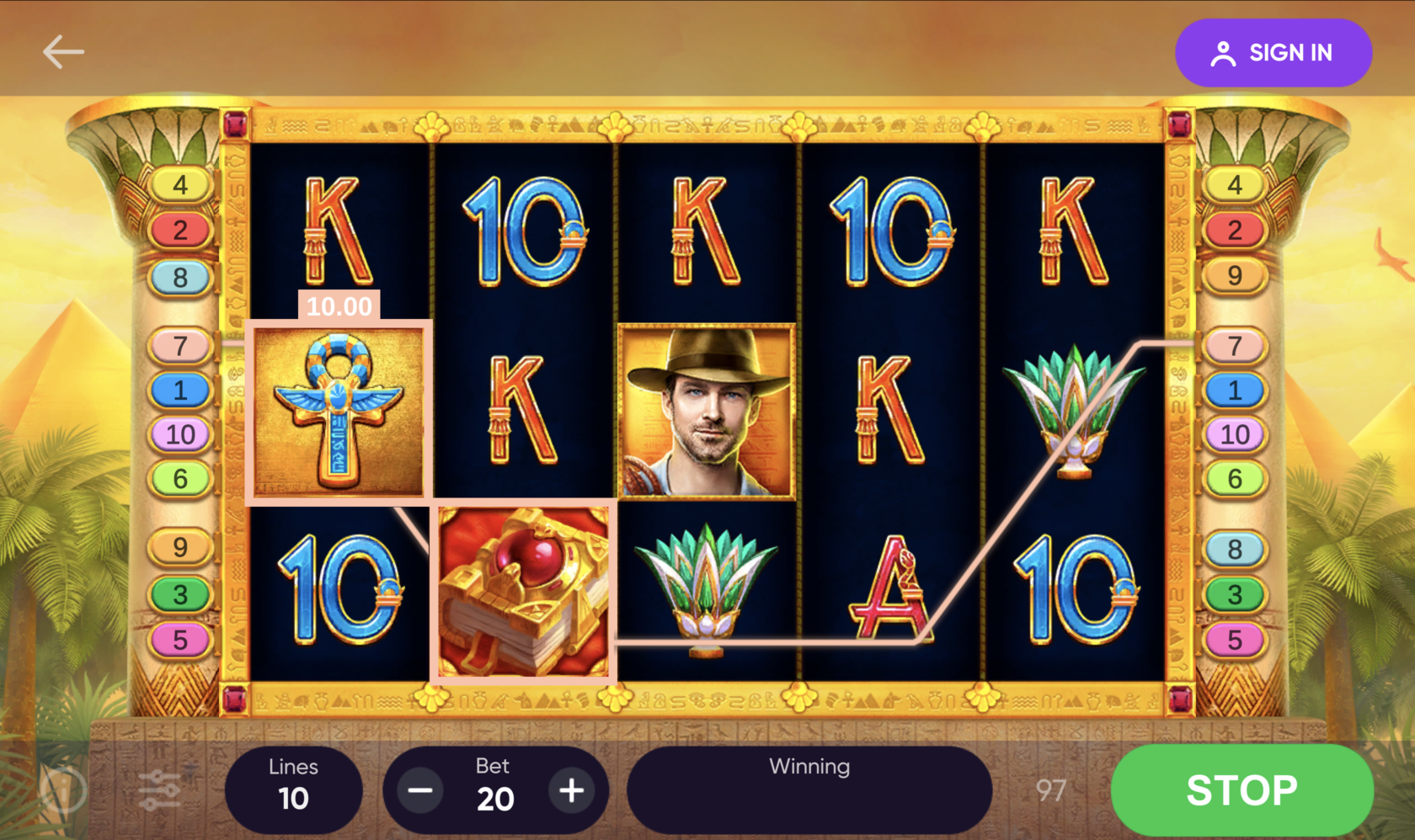 Lotterium, the Book of Treasures slot