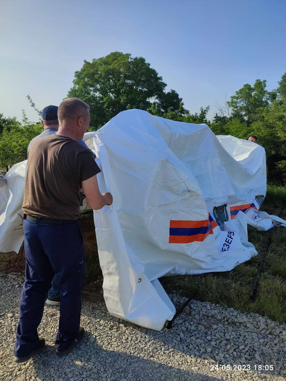 Установка палатки