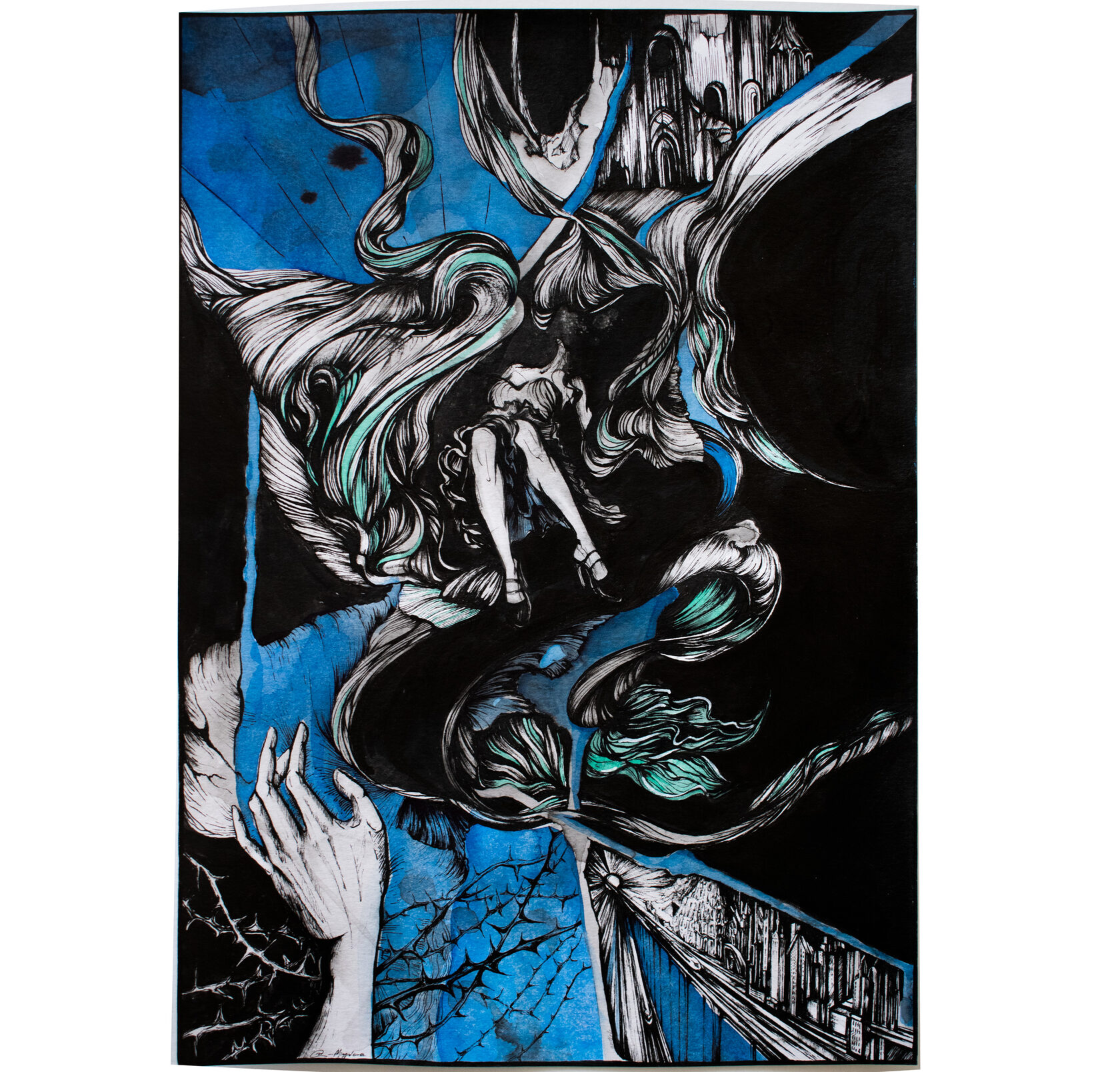 ink drawing, intuitive drawing, artist moscow, mingalevaart, графика Анна Мингалёва, картины mingalevaart, сюрреализм графика, символизм, чувственная графика