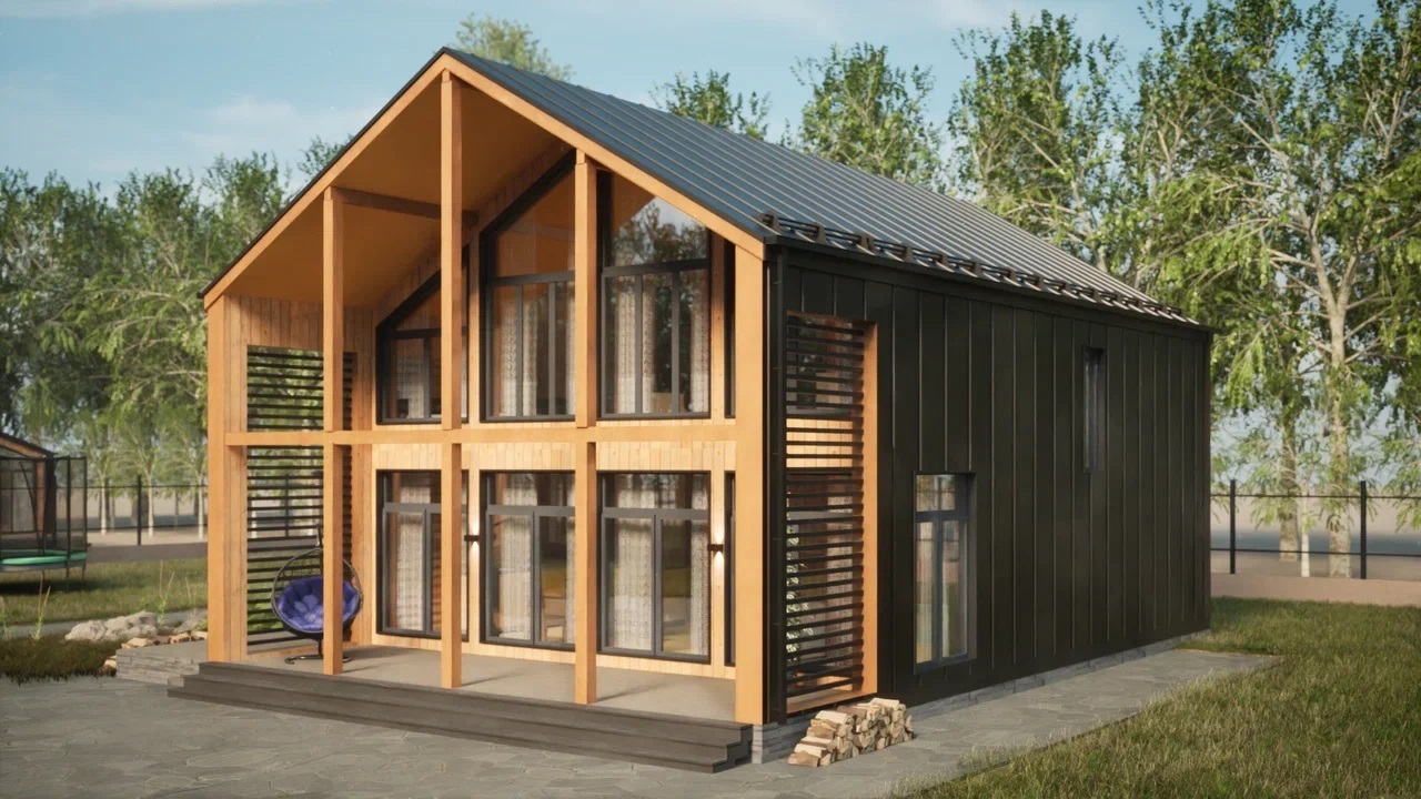 Модульный дом в Кропоткине кровля