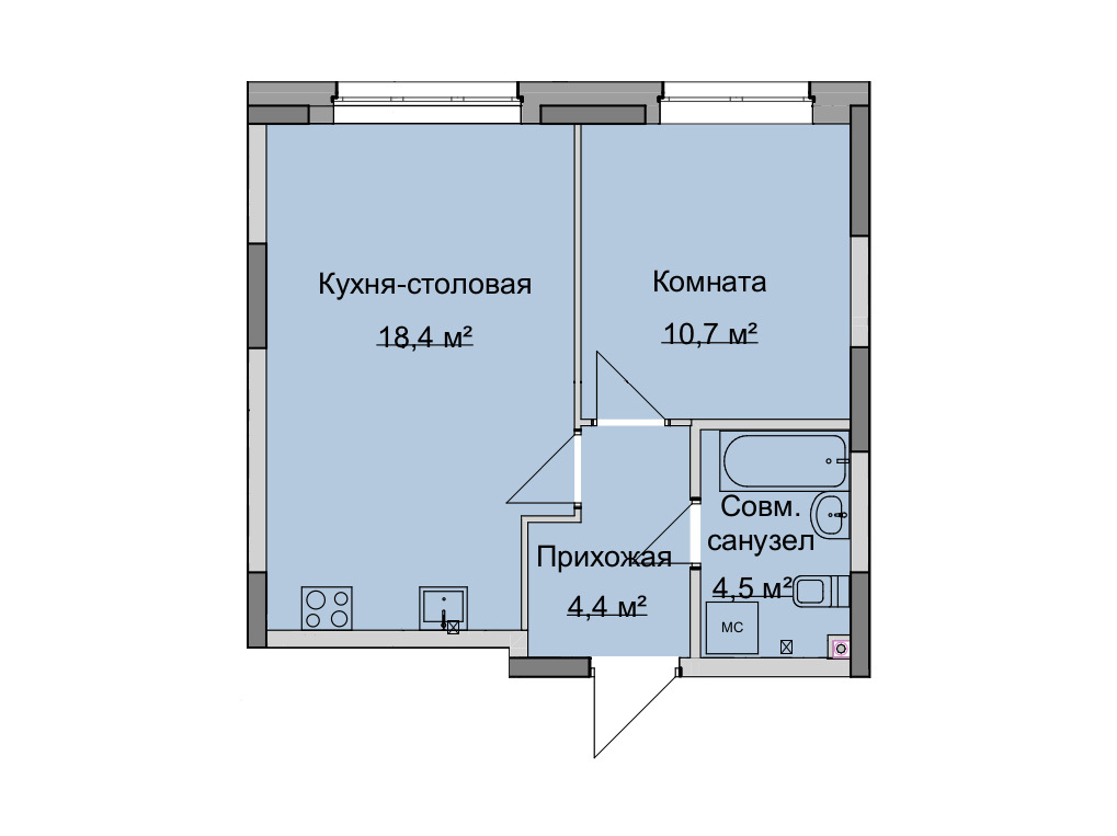 Купить 1 Комнатную Квартиру Жк Дома