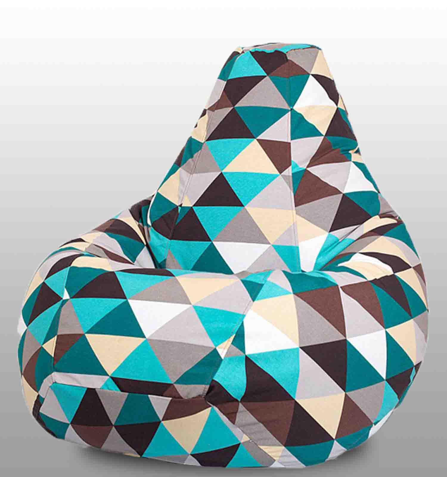 бирюзового цвета кресло мешок