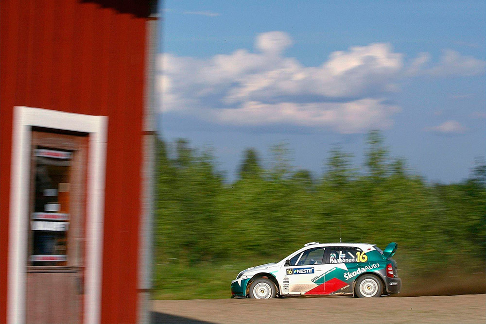 Яни Паасонен и Яни Вайникка, Škoda Fabia WRC (3S3 1942), ралли Финляндия 2004