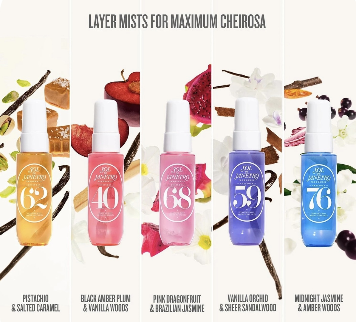 SOL DE JANEIRO SPRITZ THE SEASON MINI CHEIROSA PERFUME MIST SET