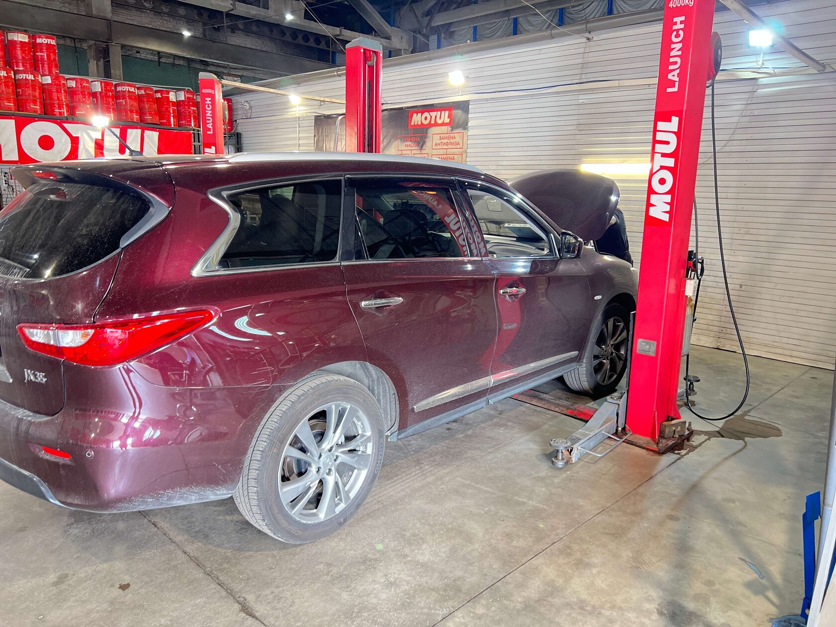 Проверка антифриза Infiniti JX35