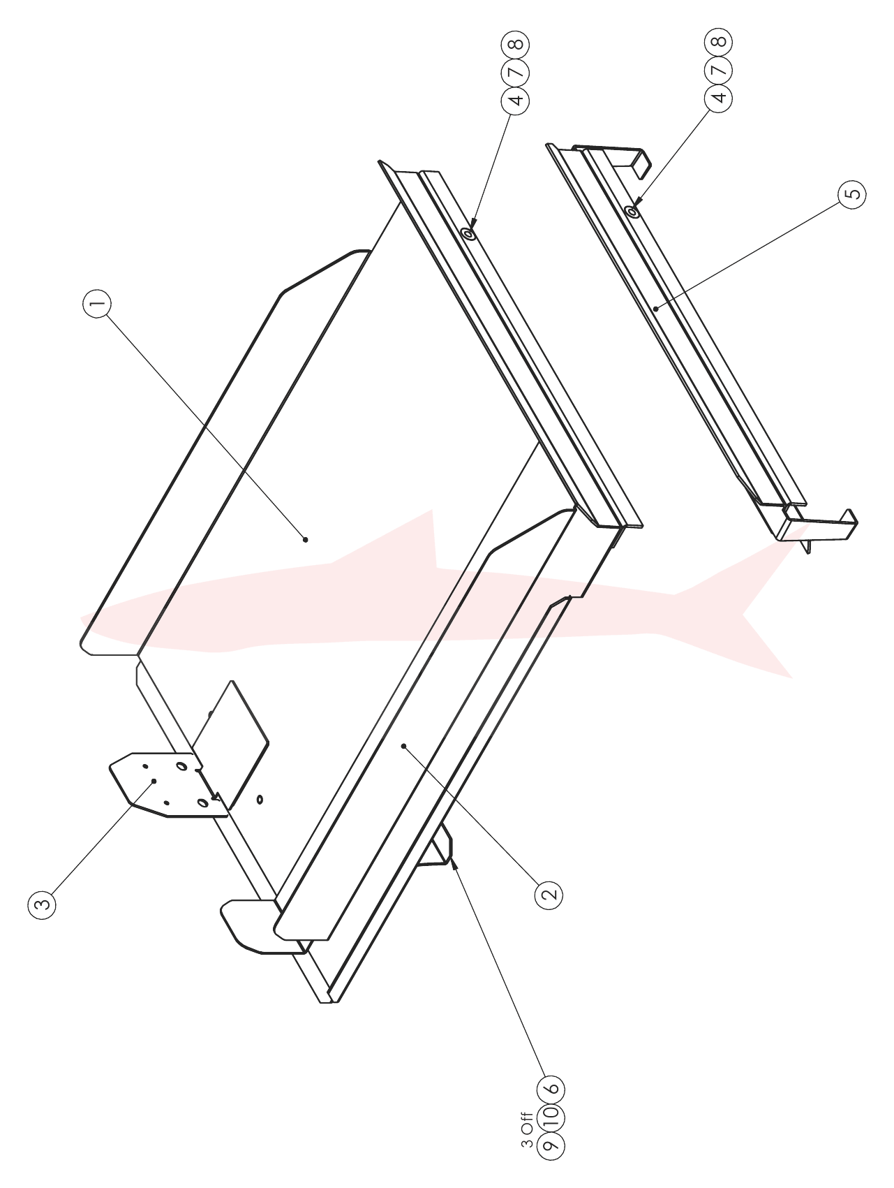 Morgana Documaster 7-08-05 Stacker Assembly — схема деталей